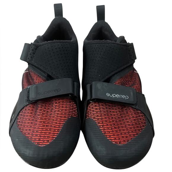 Nike Women’s SuperRep Cycle Black Hyper Crimson Shoes Cleats - Sz 8 - Picture 4 of 8